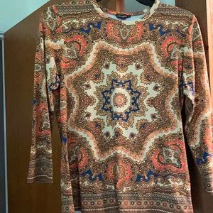 J McLaughlin Catalina cloth. 3/4 sleeves